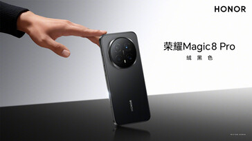 A Magic 8 Pro fekete színben (Kép forrása: Honor)