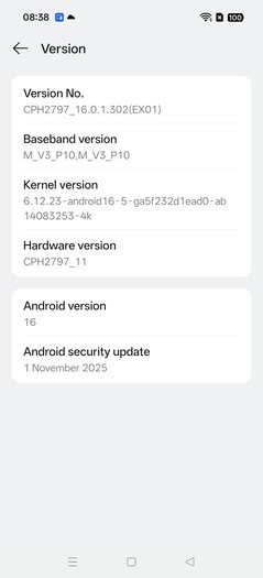 Oppo Find X9 szoftver 