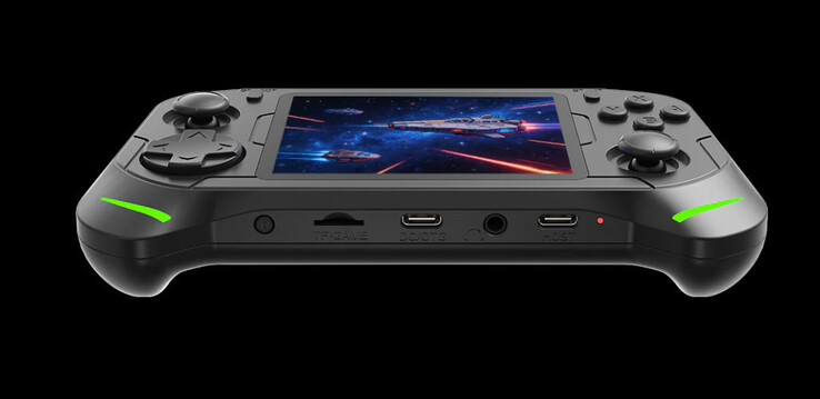 Alul: USB-C (DC/OTG), 3,5 mm-es hang, USB-C (vezérlőkhöz)