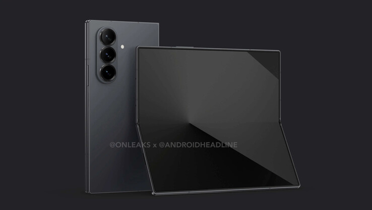 A Galaxy Z Fold7 várhatóan megtartja a kijelző alatti kamera technológiát. (Kép forrása: OnLeaks &amp; Android Headlines)