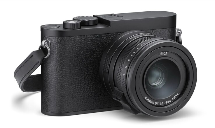 A Leica Q3 Monochromon nincs piros Leica-logó.