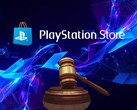 A PlayStation Store-ral kapcsolatos perekre utaló szalagcím, amelyen egy bírói kalapács látható