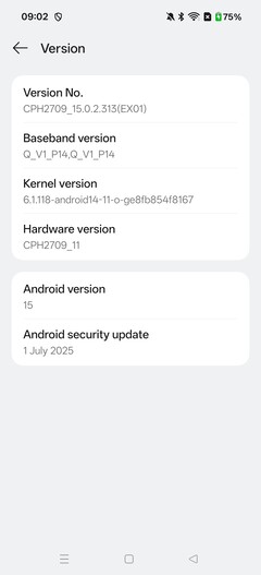 OnePlus Nord 5 szoftver