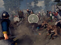 Egy kép, amely két hadsereget ábrázol az A Total War Saga: Thrones of Britannia című játékból, amely jelenleg a Steam-en kapható.
