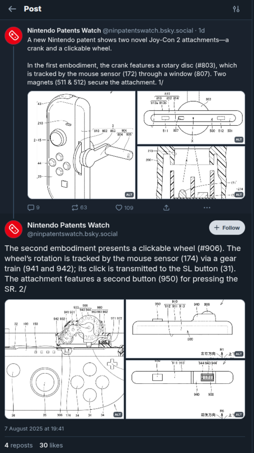 A Switch 2 kurblija valószínűleg egy horgászjátékban fog helyet kapni, a kerékkiegészítővel kapcsolatban még nem tudni, mi lesz a helyzet (ImageSource: Nintento Patent Watch via Bluesky)
