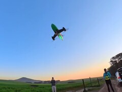 Egy kép a Peregreen 3 repüléséről (Kép forrása: Mike Bell; kivágott képernyőkép)