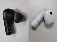 A Galaxy Buds 4 Pro (balra) és a Galaxy Buds 4 (jobbra) állítólagos dummy egységei.