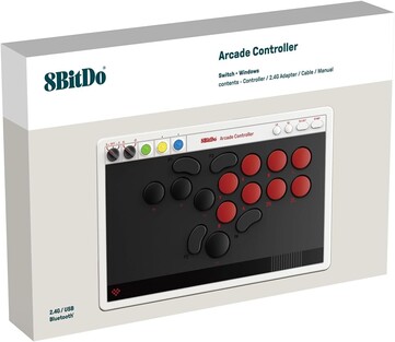 A 8BitDo Arcade Controller for Switch és Windows négy testreszabható gombbal rendelkezik. (Kép forrása: 8BitDo)