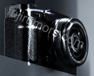 Fujifilm X-E5 fekete színben. (Kép forrása: Fuji Rumors) 