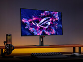 A ROG Strix OLED XG27ACDMS lapos kivitelű, mint az Asus számos újabb OLED gaming monitora. (Kép forrása: Asus)