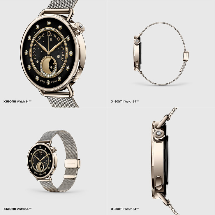 A Xiaomi Watch S4 Quicksand Gold változat (Kép forrása: Xiaomi)
