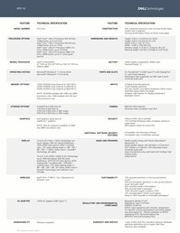 Dell XPS 16: Műszaki adatok