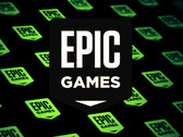 Az Epic Games korábban 2024 decemberében ingyen adta ki a Dark and Darker című játékot. A képen - Az Epic Games Store logója egy stilizált háttérrel és további logókkal átfedve. (Kép forrása: Epic Games Store)