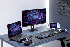Az Asus XG27UCMG játékmonitor és különböző Asus elektronikai termékek
