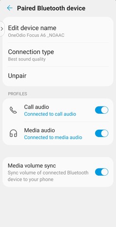 A Bluetooth-kapcsolat típusa szabályozza a hangkapcsolat minőségét. (Kép forrása: Notebookcheck)