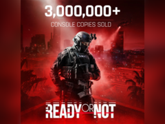 A Ready or Not 3 millió eladott példányát hirdető banner (kép forrása Void Interactive X)