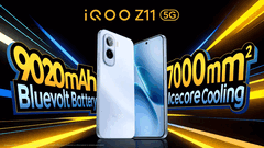 Az iQoo Z11 hatalmas, 9,020 mAh akkumulátorral rendelkezik 