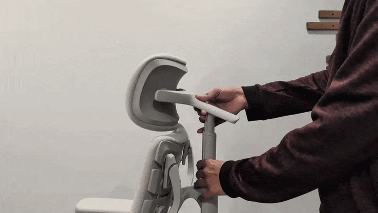 Nyaktámasz beállítása.