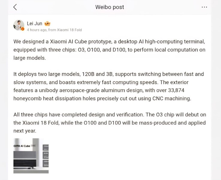 Lei Jun bejelentette a Xiaomi AI Cube prototípusát (gépi fordítás)