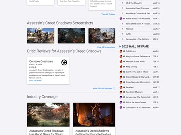Assassin's Creed Shadows Console Creatures felülvizsgálat kiszivárgott (Kép forrása: Screenshot, OpenCritic)