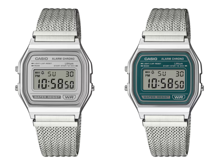A Casio A158-WEM-7 (balra) és a Casio A158-WEM-3 (jobbra). (Kép forrása: Casio)