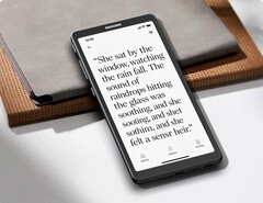 A Dasung Link 2 az okostelefon kijelzőjét tükrözi vissza egy 6,7 hüvelykes E-Ink-panelen.