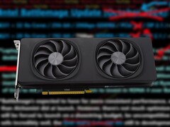 Az Intel még 2024 decemberében dobta piacra az első Battlemage asztali kártyát, az Arc B580-at. (A kép forrása: A kép forrása: A kép forrása: A kép forrása: A kép forrása: Bade for Notebookcheck, Moore's Law Is Dead on YouTube, szerkesztve)