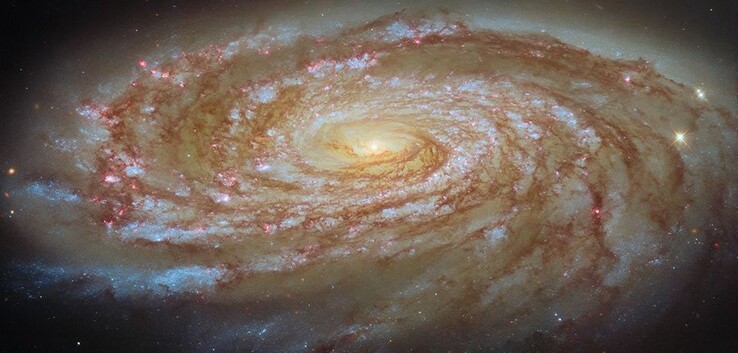 A Hubble Űrteleszkóp által készített kép az M88-ról.