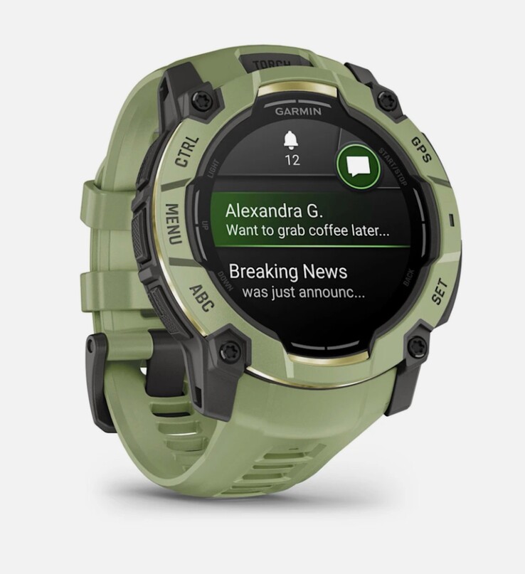 A Garmin Instinct 3 Alpine Rush Collection Fern Green coloway zöld színű