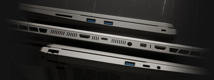 A laptop portjai (Kép forrása: Tuxedo)