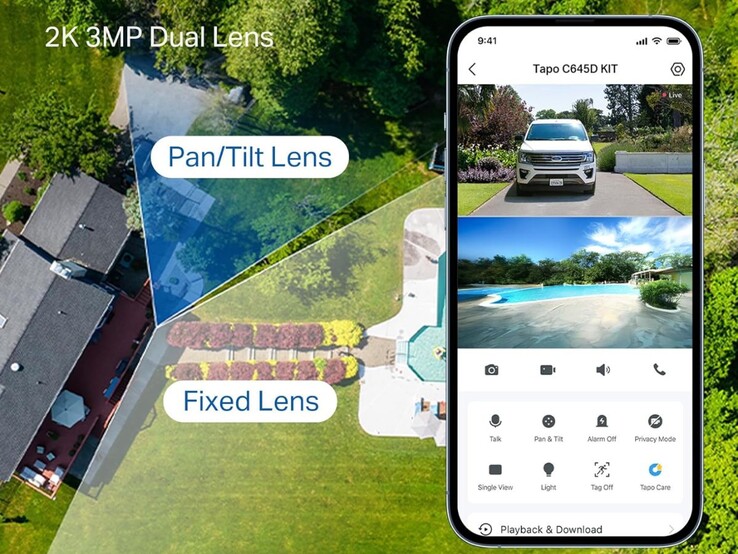 A TP-Link Tapo C645D biztonsági kamera. (Kép forrása: TP-Link)