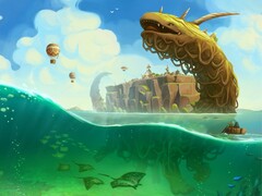 Hivatalos kép a The Wandering Village játékból. (Kép forrása: thewanderingvillage.com)