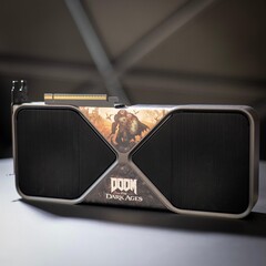 Egy Doom: The Dark Ages témájú GeForce RTX 5090 GPU-t lehet elnyerni (kép forrása: Nvidia)