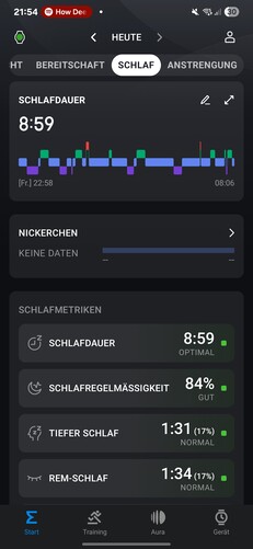 Amazfit Active2 alvás