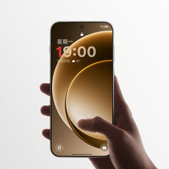 OnePlus 15 hivatalos teaser kép mutatja elöl a telefon október 27 dátummal a záróképernyőn. (Kép forrása: OnePlus a Weibo-n)