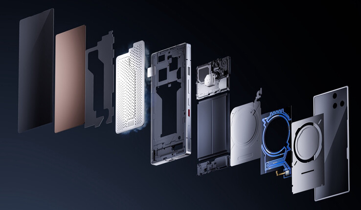 A RedMagic 11 Pro kidolgozott hűtési megoldása. (Kép forrása: RedMagic)