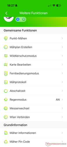 Beállítások menü