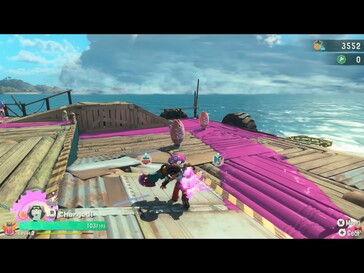 A képen: Játékmenet-képernyőkép a Splatoon Raidersből.