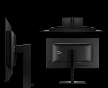 HyperX OMEN 27q QD-OLED gaming monitor oldalról és hátulról (Kép forrása: HP)