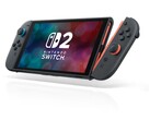 Nintendo Switch 2 kézi egység piros és kék Joy-Con kontrollerekkel. (Kép forrása: Nintendo)