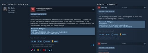 A Silent Hill: Townfall Steam-értékelések közül a negatívak megjelenítése