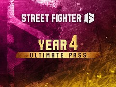 A Street Fighter 6 4. év Ultimate Pass csomagjának hivatalos promóciós logója.