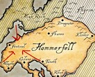 Hammerfell tartomány térképe az The Elder Scrolls univerzumából.