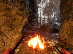 Prológus: A Go Wayback! nagy hangsúlyt fektet a testhőmérsékletre és arra, hogy a vadonban melegen kell maradni. (Kép forrása: Epic Games Store)