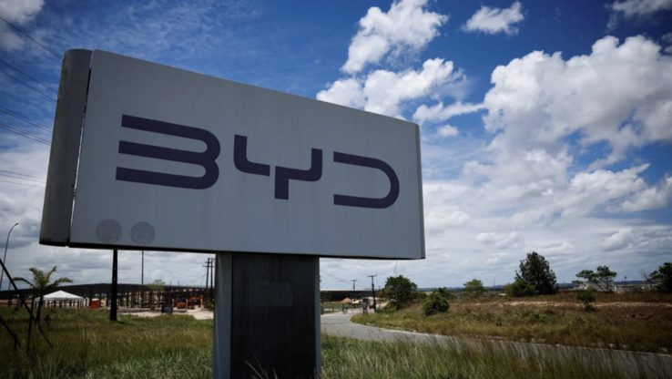 A BYD új elektromos járműgyárának építési területe a brazíliai Camacariban, a képen 2024 novemberében (Kép forrása: Adriano Machado/Reuters)