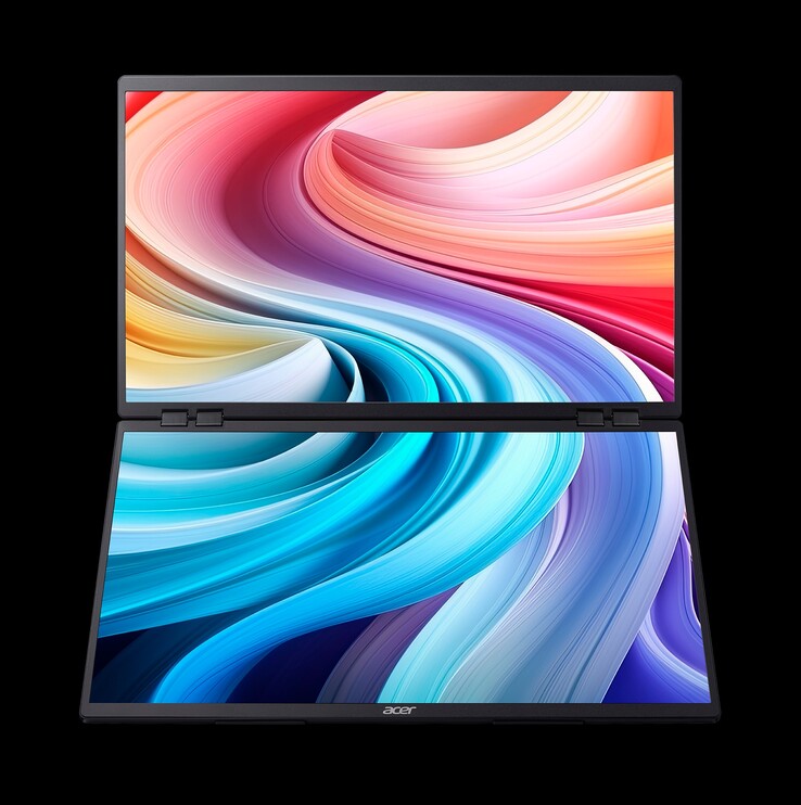 Acer PD243Y E kettős kijelzővel kibővítve. (Kép forrása: Acer)