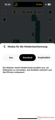 Az akadályérzékelés beállítása
