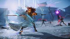 Morbid Metal launch teaser, melyben a főhős karddal harcol az ellenséges robotok ellen