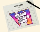 2026 novemberi naptárlap a GTA 6 logóval (Kép forrása: Rockstar Games szerkesztéssel)