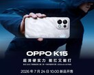 Az Oppo K15 előzetes képe